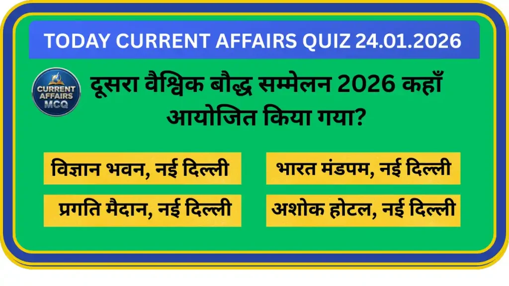 Today Current Affairs Quiz 24.01.2026