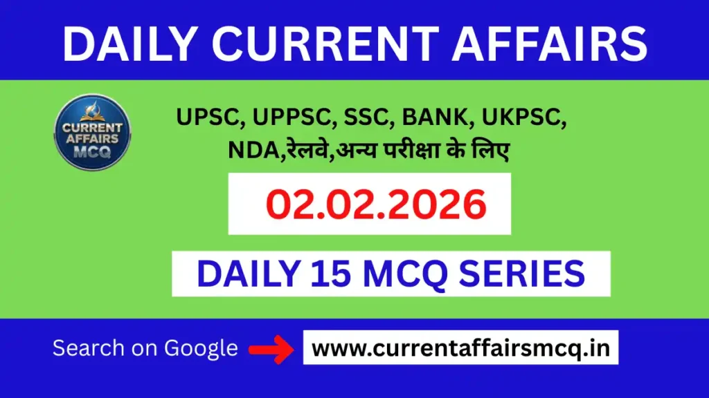 02 February 2026 Current Affairs in Hindi